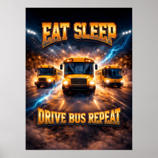 Poster Motorista de Ônibus Bootleg Retro Vintage