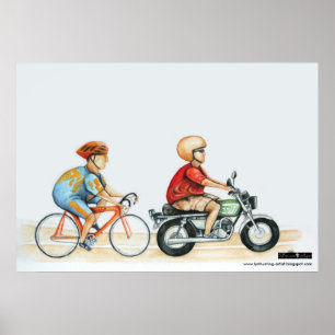 Póster motorpacing @ o velodrome