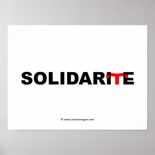Poster © motsimages: Solidariedade (Frente)