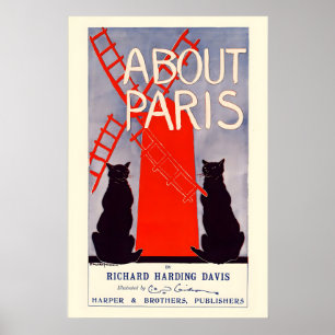 Poster Moulin Rouge Paris Gatos Pretos Richard Harding