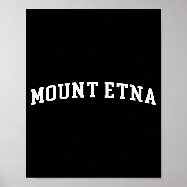 Poster Mount Etna  (Frente)