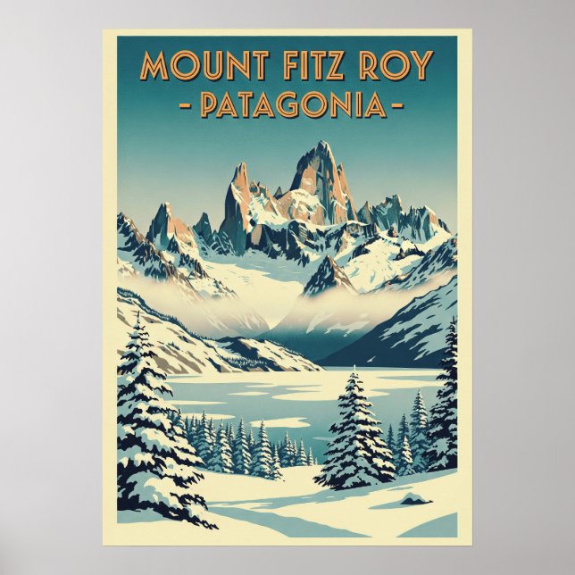 Poster Mount Fitz Roy Patagonia V08 (Frente)