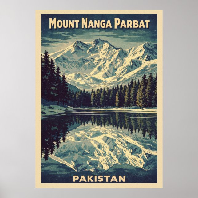 Poster Mount Nanga Parbat V01 (Frente)