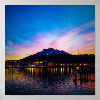 Poster Mount Pilatus