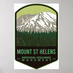 Poster Mount Saint Helens National Volcanic Monument