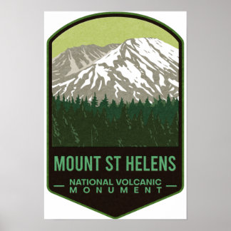 Poster Mount Saint Helens National Volcanic Monument