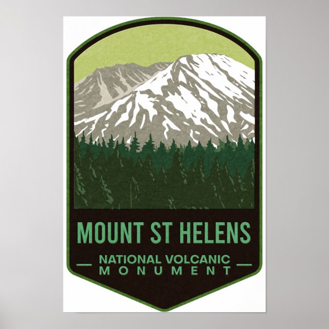 Poster Mount Saint Helens National Volcanic Monument (Frente)