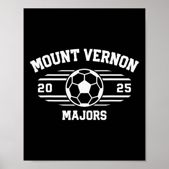 Poster Mount Vernon Majors Soccer Ball 2025  (Frente)