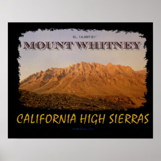 Póster Mount Whitney