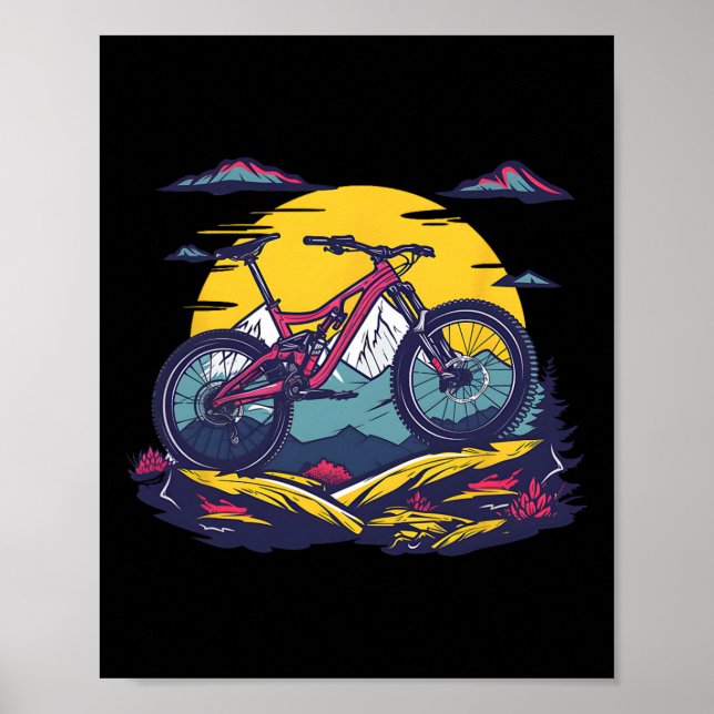 Poster Mountain Biking Portrait  (Frente)