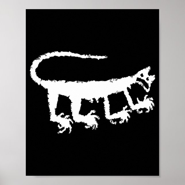 Poster Mountain Lion Petroglyph _1  (Frente)