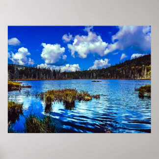 Poster Mountain Noir Quebec, Canadá - Fotografia Viagem