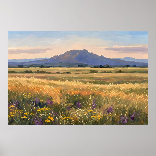 Poster Mountain on the plain (Frente)