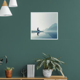 Poster Mountain Zen Design de Meditação Pacífica