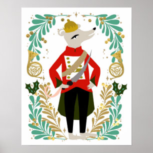Poster Mouse King Nutcracker - Personagem de Natal