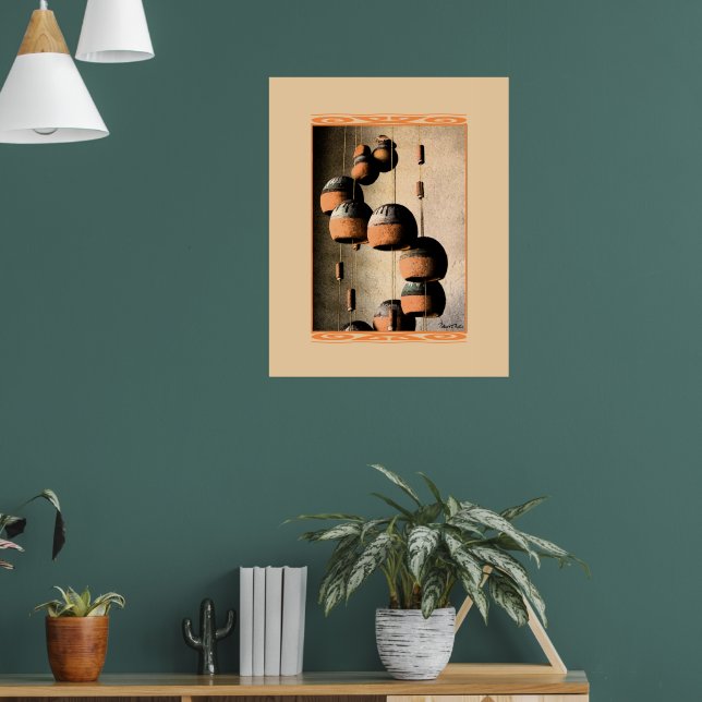 Poster Móvel de Argila em Espiral Vida Quieta (Sala de Estar 1)