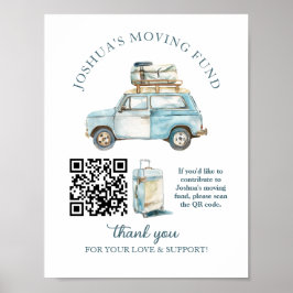 Poster Movendo o Fundo Sinal de Festa Saindo