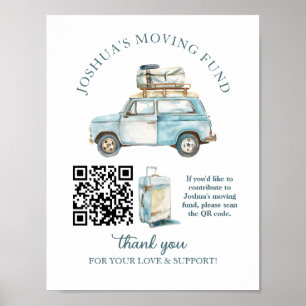 Poster Movendo o Fundo Sinal de Festa Saindo