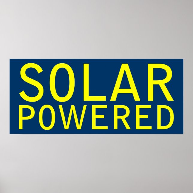 Poster movido a energia solar (Frente)