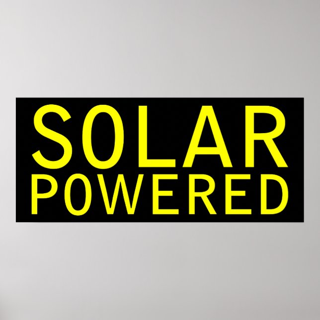 Póster movido a energia solar (Frente)