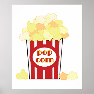 Poster Movie Popcorn Art