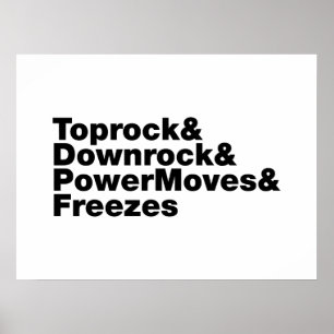 Poster Movimentações em Interrupção (Breakdancing)