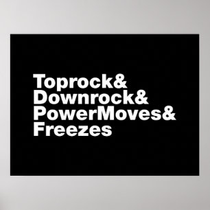 Poster Movimentações em Interrupção (Breakdancing)