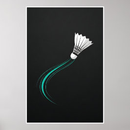 Poster Movimento de Badminton Contemporâneo