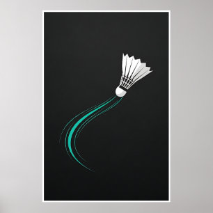 Poster Movimento de Badminton Contemporâneo