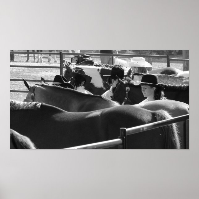 Poster Movimento em Preto e Branco (Frente)