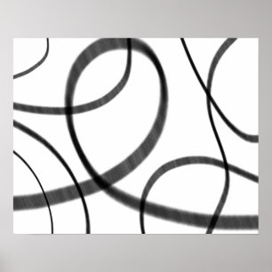 Poster Movimento em Preto e Branco