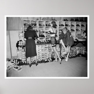 Poster Movimento Mark Foy Fashion - Backstage Circa 1947