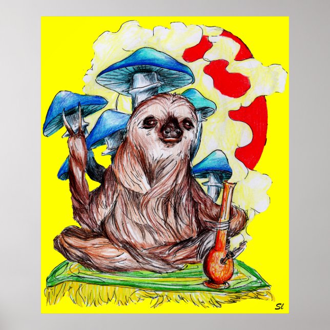 Póster Movimentos lentos e boas vibrações (Frente)