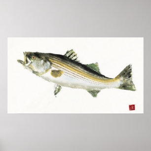 Póster Moving Bass Gyotaku