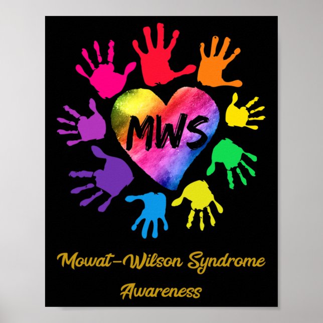 Poster Mowat Wilson Syndrome A Consciência Mãos Presente (Frente)
