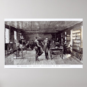 Póster Mr Edison , The Eminent Electrician
