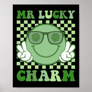 Poster Mr Lucky Charm Suspenders St Patricks Day Boys Kid