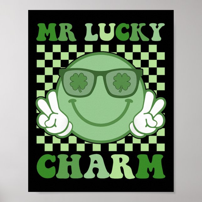 Poster Mr Lucky Charm Suspenders St Patricks Day Boys Kid (Frente)