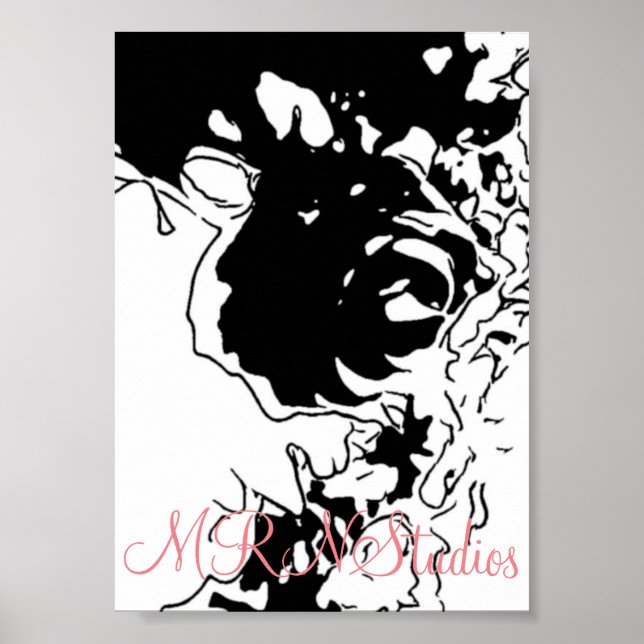 Poster MRNStudios Flor Doodle (Frente)