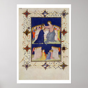 Poster MS 11060-11061 horas de Notre Dame: Compline,