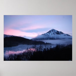 Poster Mt. Barómetro & Lake Louise, Kodiak, Alaska