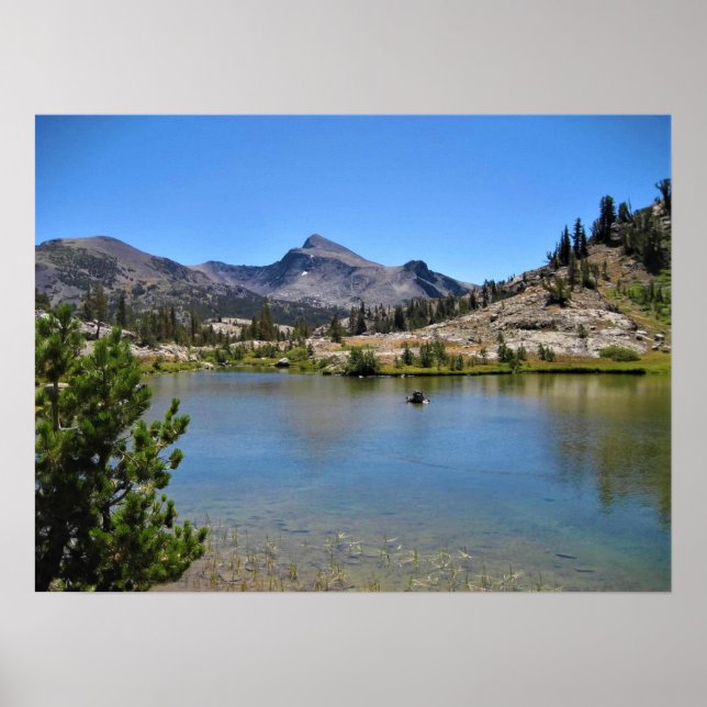 Poster Mt. Dana do Lago Shell, Passagem de Tioga, CA (Frente)