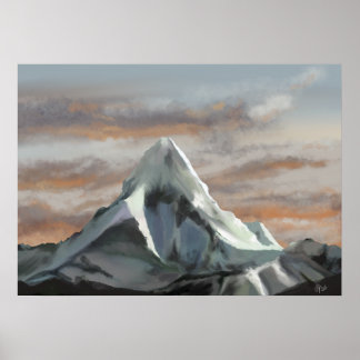 Poster Mt everest digital art