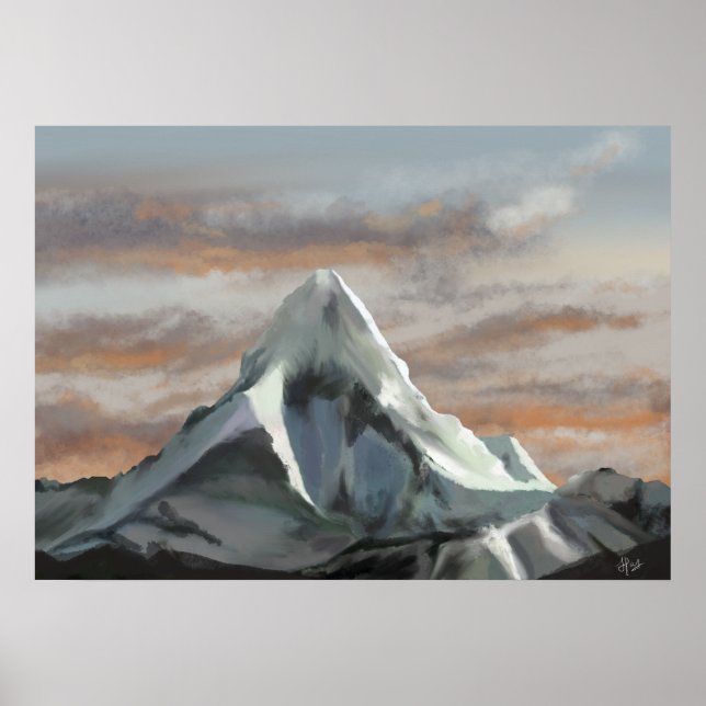 Poster Mt everest digital art (Frente)
