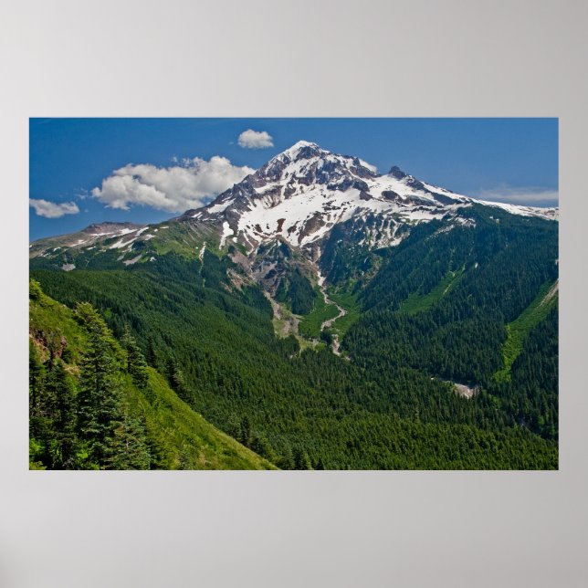 Póster Mt. Hood da Montanha Bald 2 (Frente)
