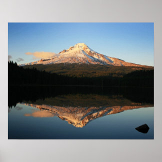 Poster Mt. Hood over Trillium Lake, Oregon