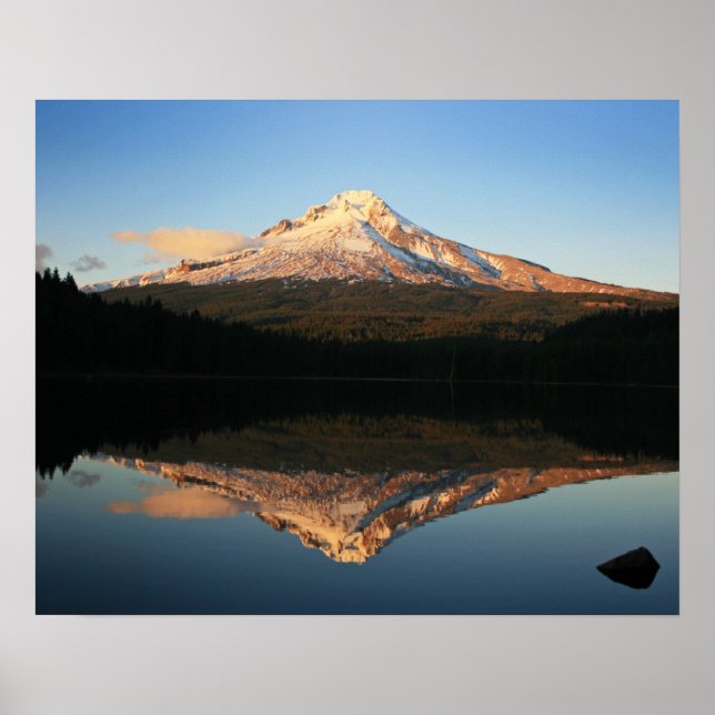 Poster Mt. Hood over Trillium Lake, Oregon (Frente)