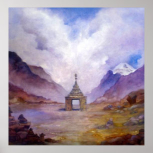 Póster Mt Kailash Stupa Tibet por Lynda Vugler