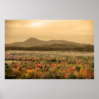 Póster Mt. Katahdin Baxter State Park Maine