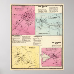 Póster Mt Kisco, Katonah, Whitlock Ville, Bedford